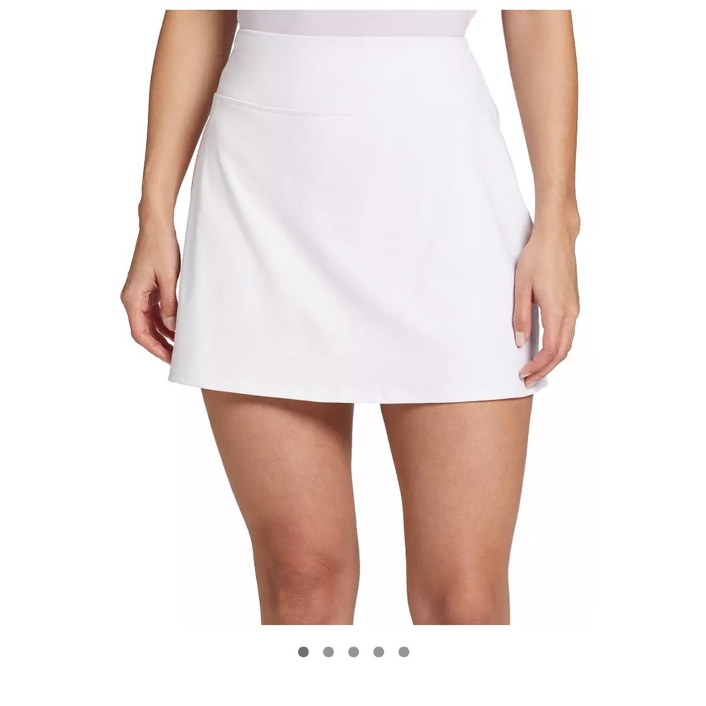 DSG White Mini A-Line Skirt Resort Wear